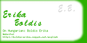 erika boldis business card